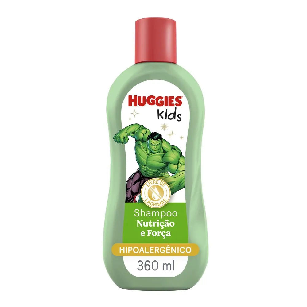 Shampoo Infantil Huggies Kids Nutrição Hulk 360ml