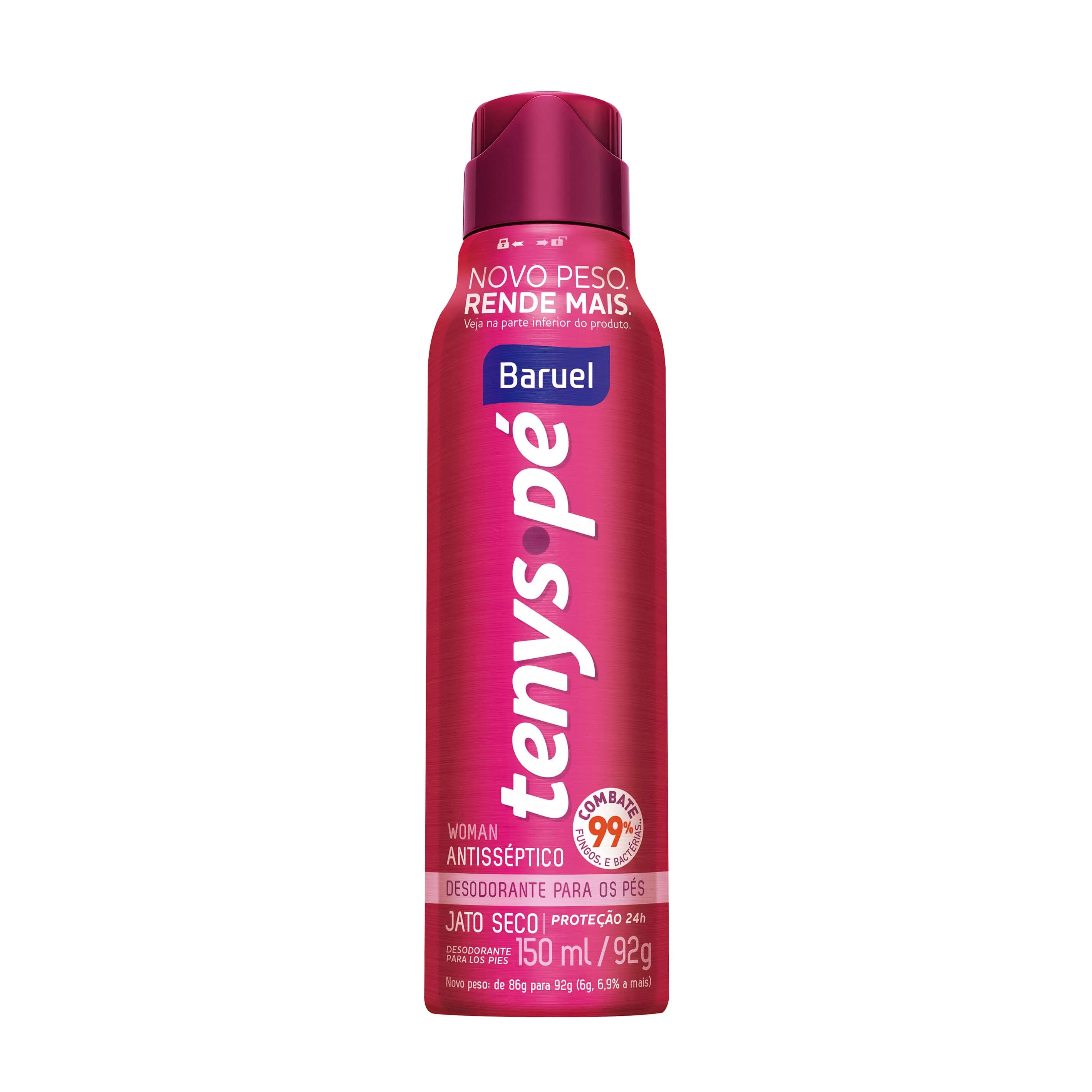 Talco Para Pés Tenys Pé Woman Jato Seco 150ml