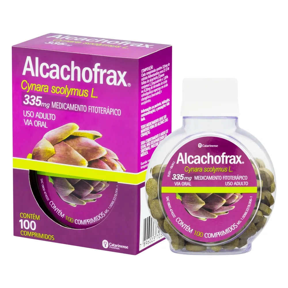 Alcachofrax Catarinense 335mg Com 100 Comprimidos