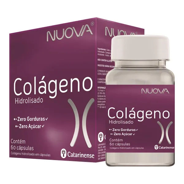 Nuova Colageno Hidrolisado Com 60 Capsulas