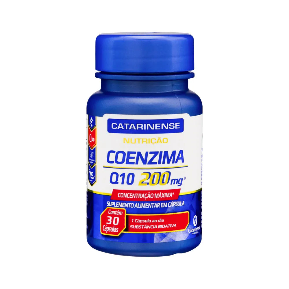 Coenzima Q10 200mg Catarinense Nutrição 30 cápsulas