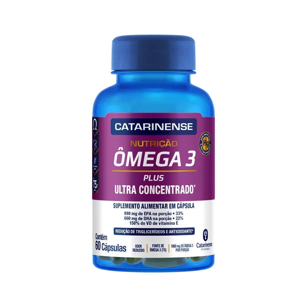 Ômega 3 Plus Catarinense Nutrição 60 cápsulas