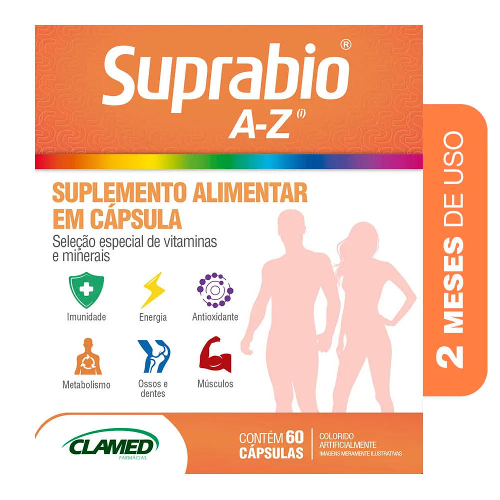 Suplemento Alimentar Suprabio A-z 60 Cápsulas
