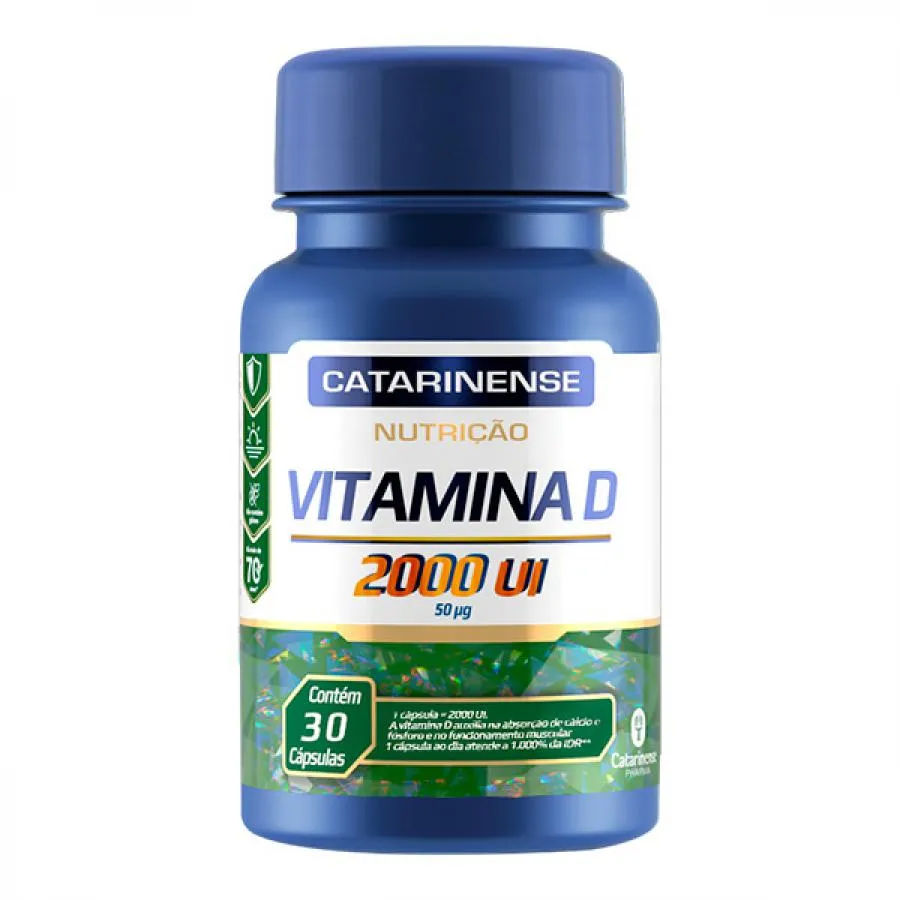 Vitamina D 2000ui Catarinense Com 30 Cápsulas