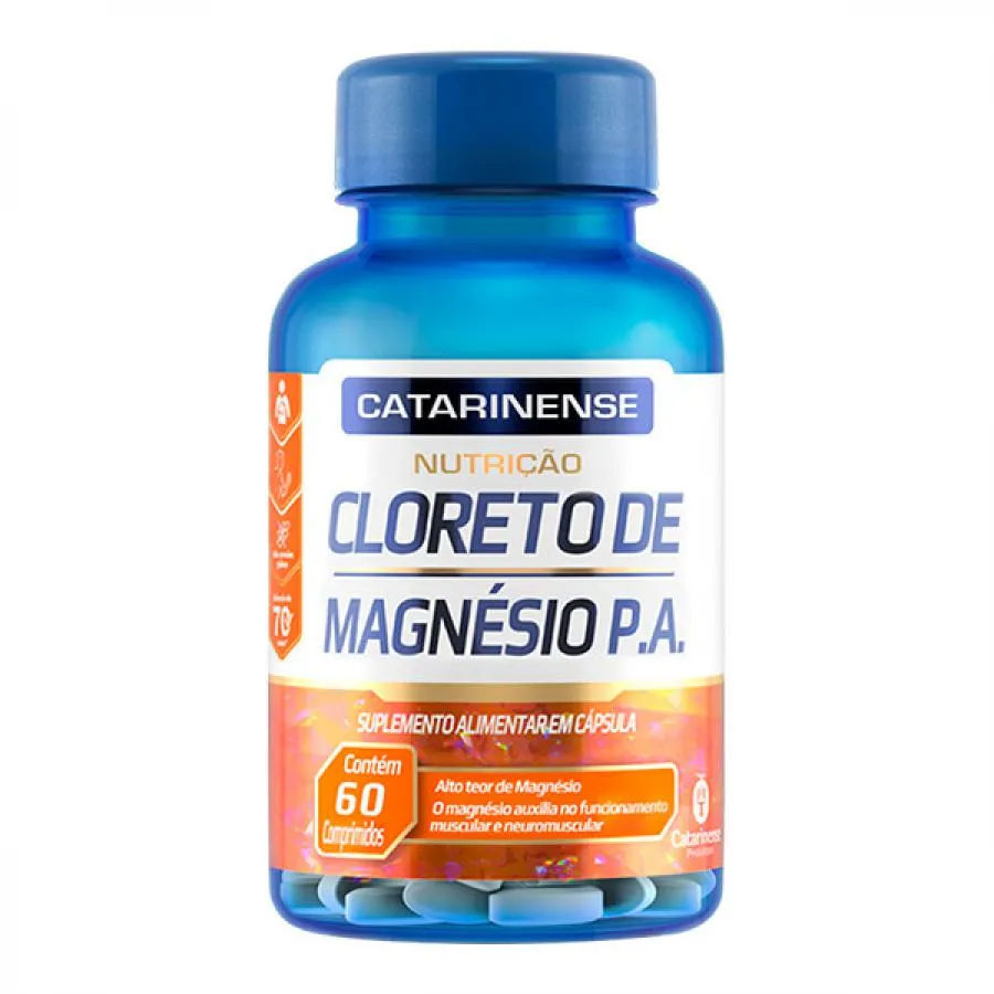 Cloreto de Magnésio PA Catarinense Nutrição 60 comprimidos