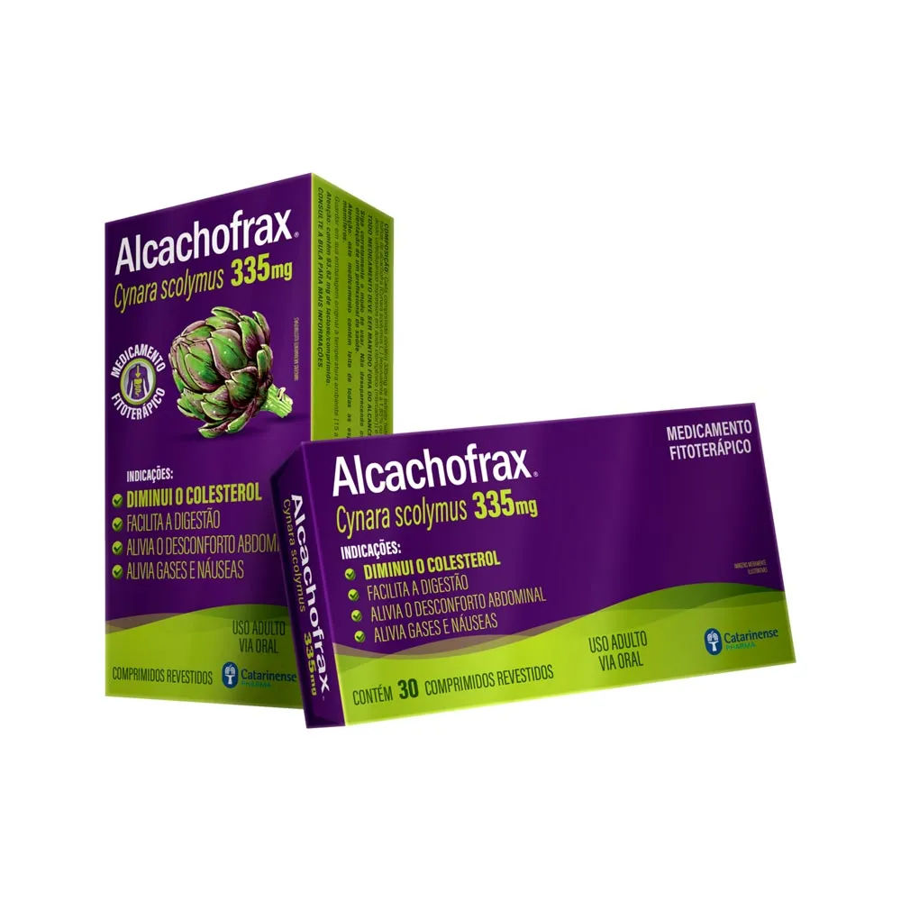 Alcachofra Alcachofrax 335mg 30 Comprimidos Catarinense