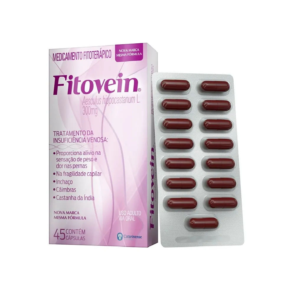 Fitovein 300mg 45 Cápsulas Catarinense