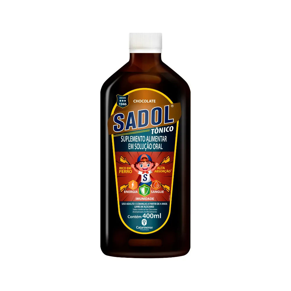 Sadol Tonico 400ml Solucao Oral Chocolate