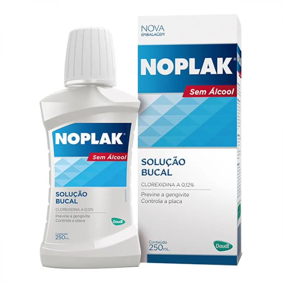 Noplak Enxaguante Bucal Sem Álcool 250ml Daudt