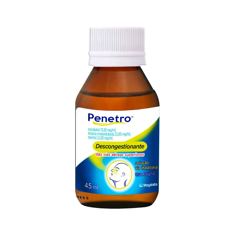 Penetro Solução Inalatória 33mg/ml + 22mg/ml + 22mg/ml 45ml Megalabs