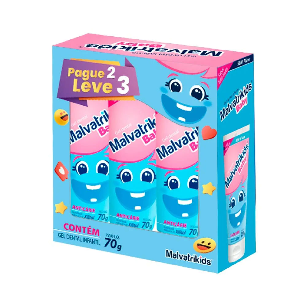 Gel Dental Malvatrikids 70gr Leve 3 Pague 2 Baby Especial
