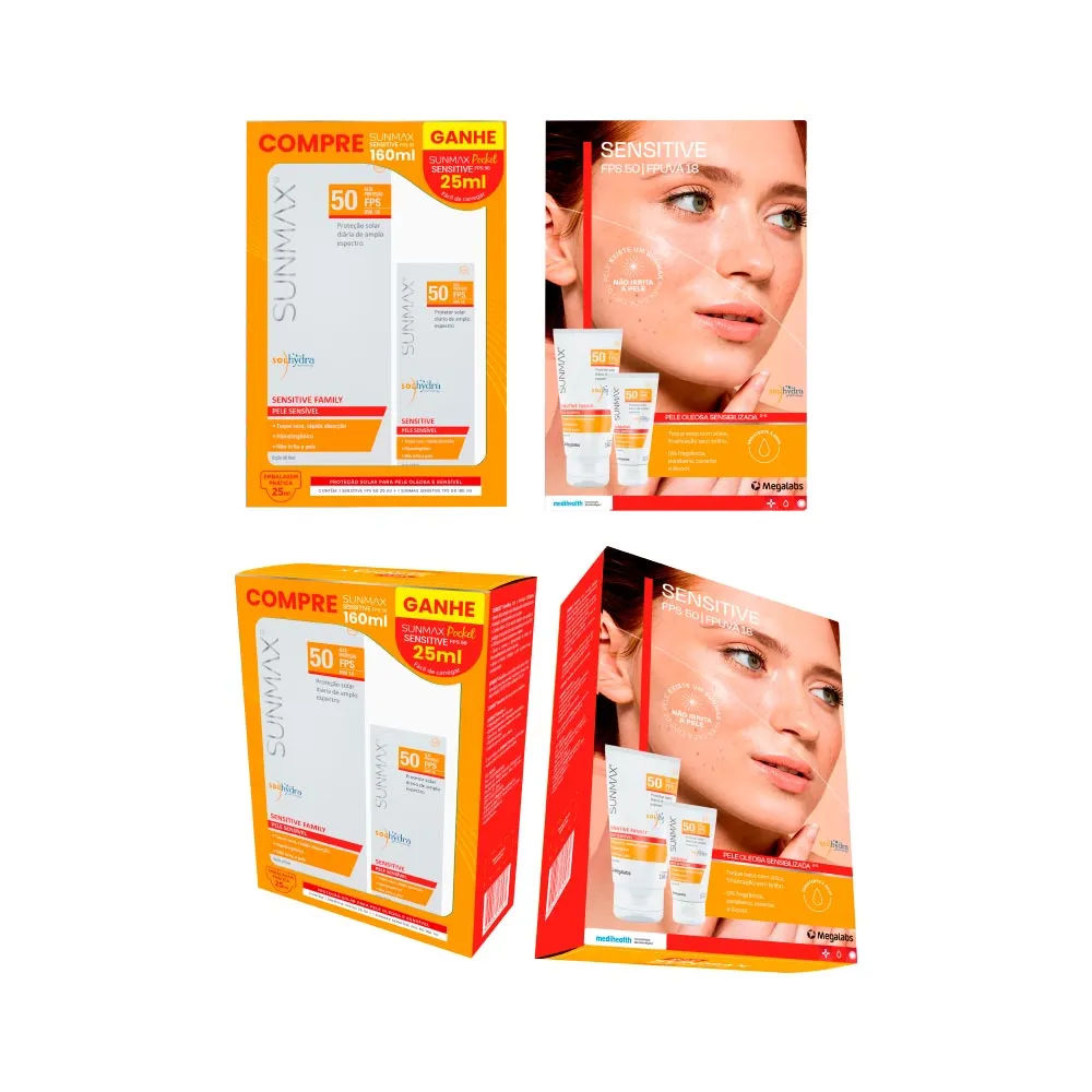 Protetor Solar Sunmax 160+25ml Fps50 Sensitive Esp