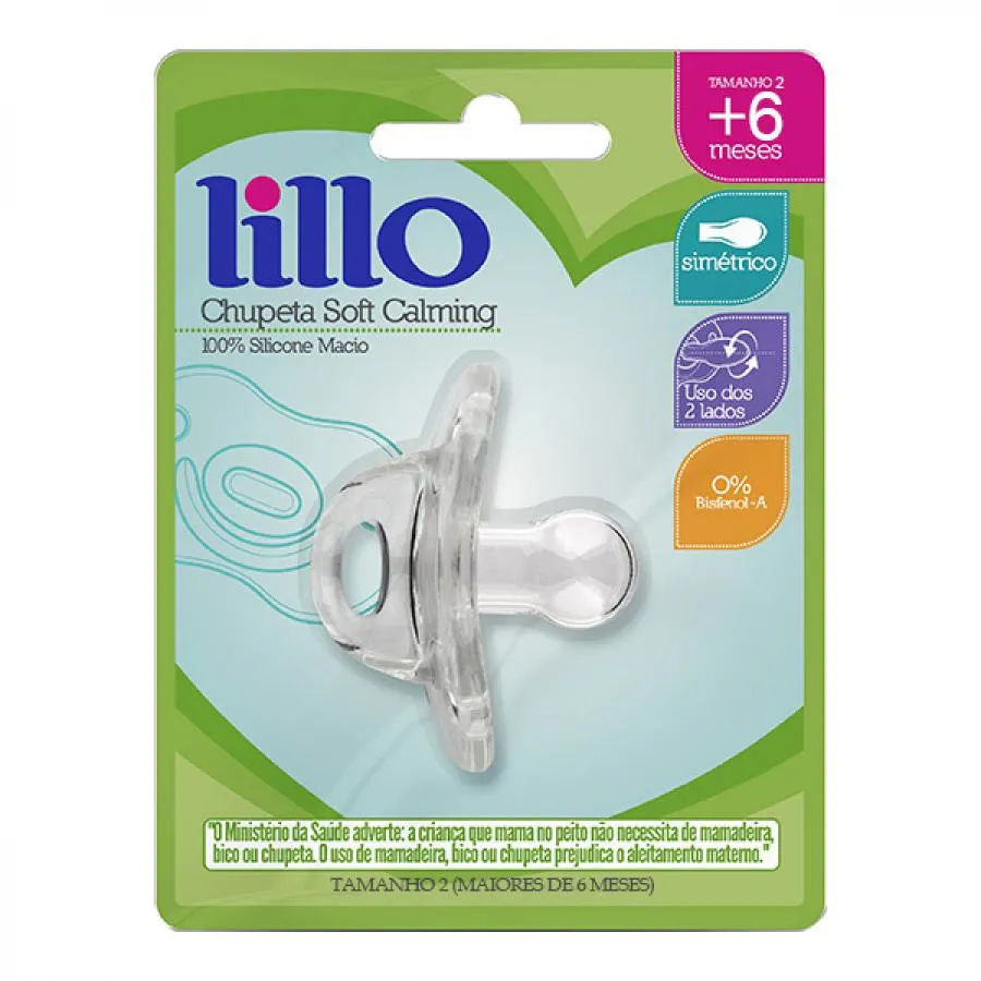 Chupeta Soft Calming Silicone Lillo Tamanho 2