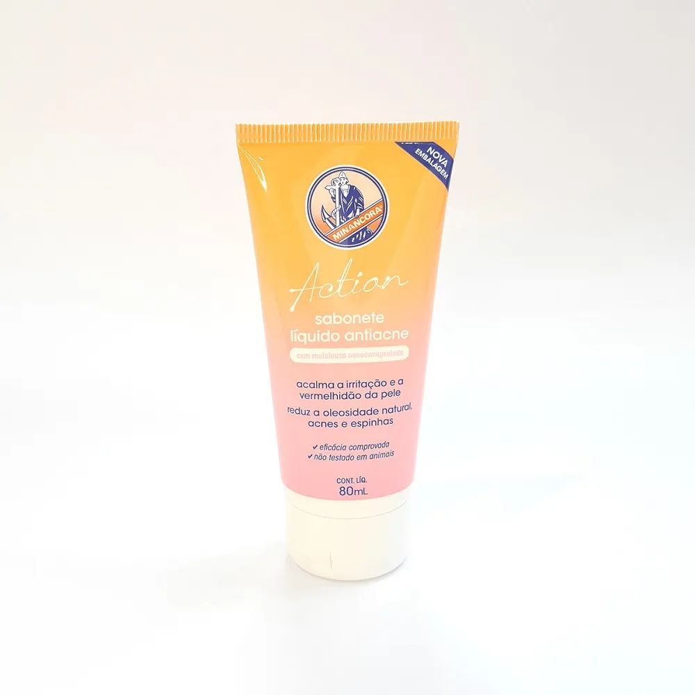 Minancora Action Sabonete Líquido Antiacne 80ml Facial
