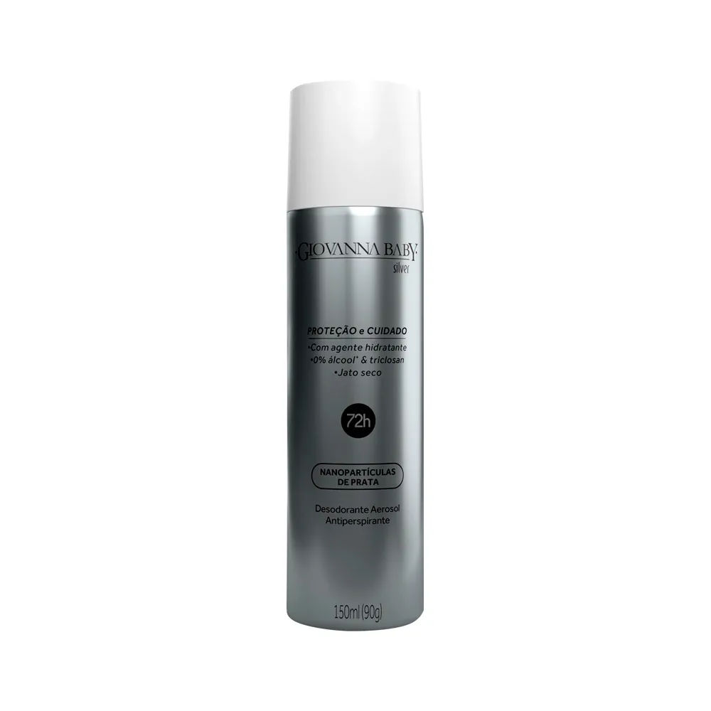 Desodorante Giovanna Baby Feminino 150ml Aerosol Silver