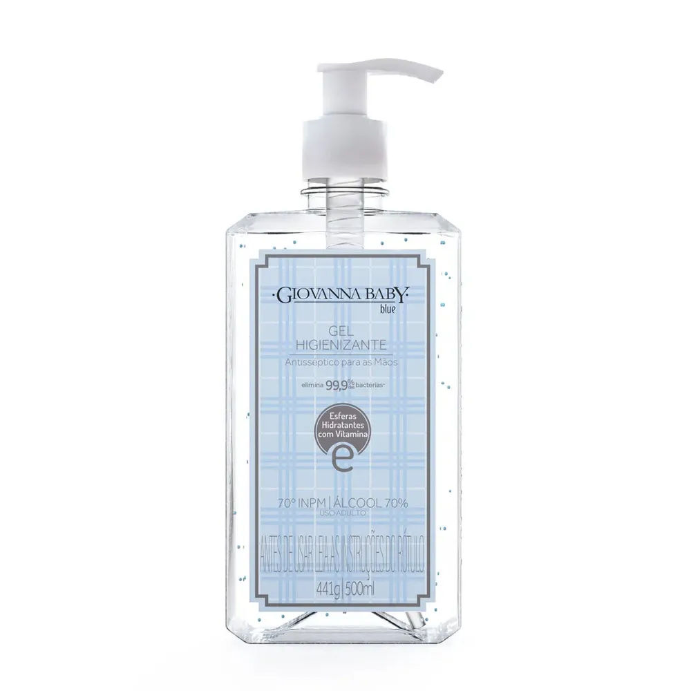 Álcool Gel Higienizante Giovanna Baby Blue 500ml
