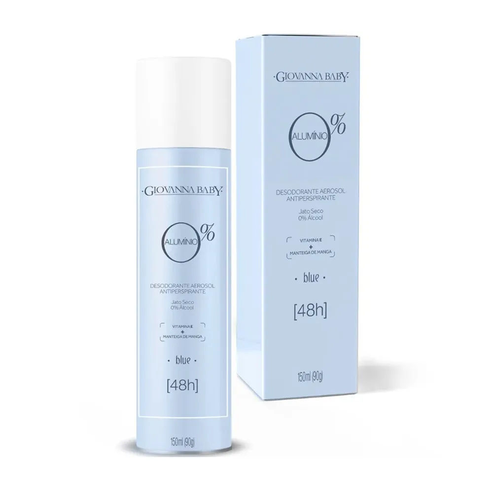 Desodorante Aerossol Giovanna Baby 0% Alumínio Blue 150ml