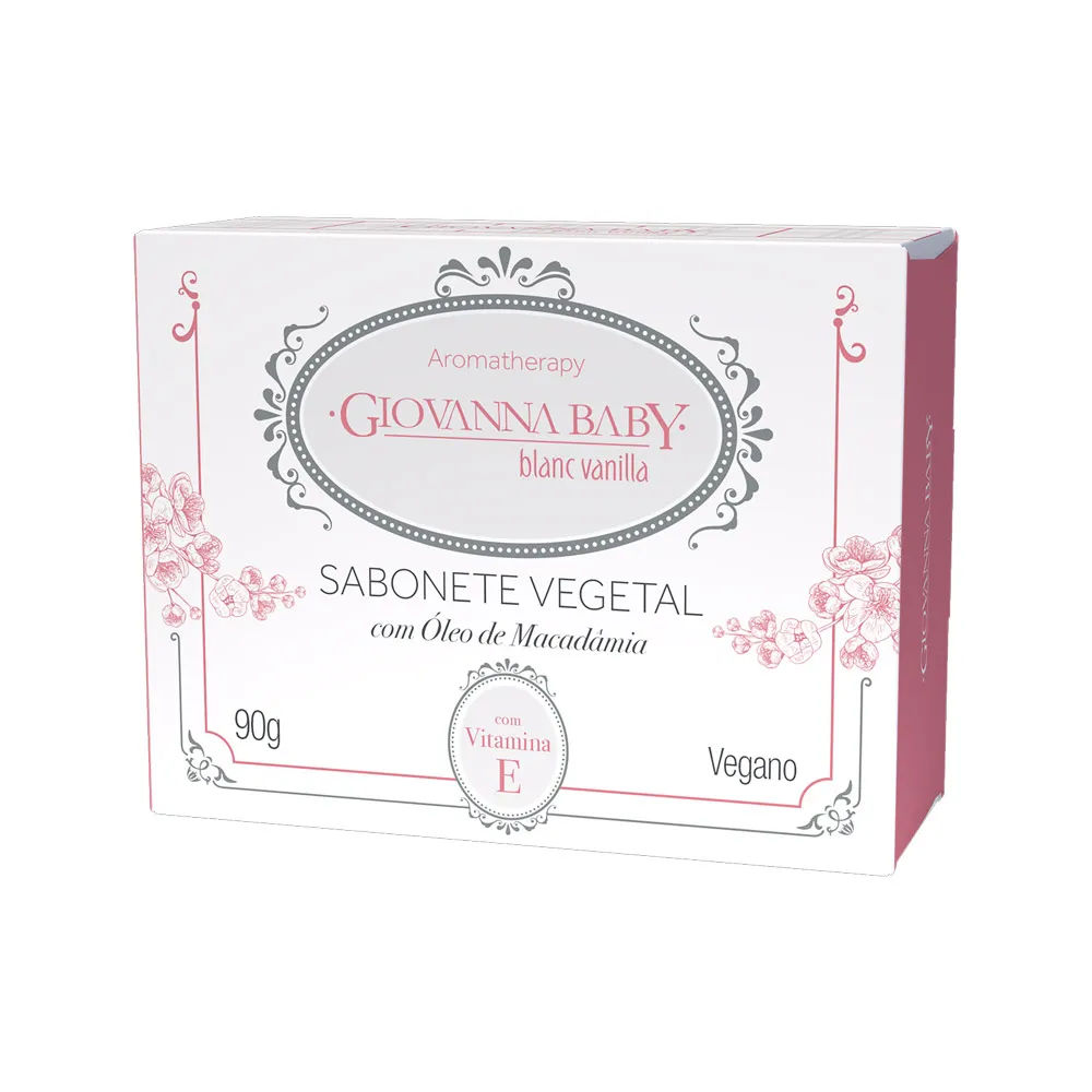 Sabonete Vegetal Retangular Giovanna Baby Blanc Vanilla 90g