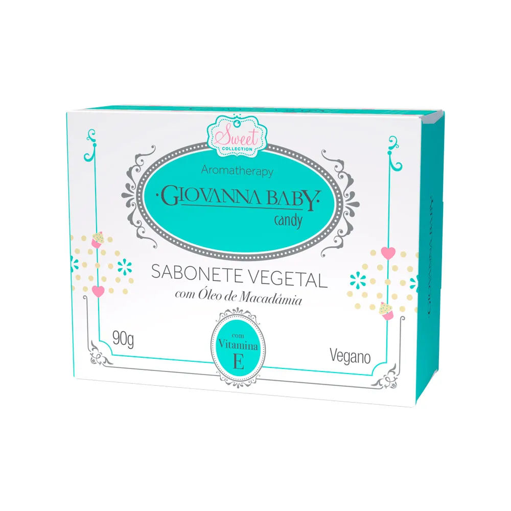 Sabonete Vegetal Retangular Giovanna Baby Candy 90g
