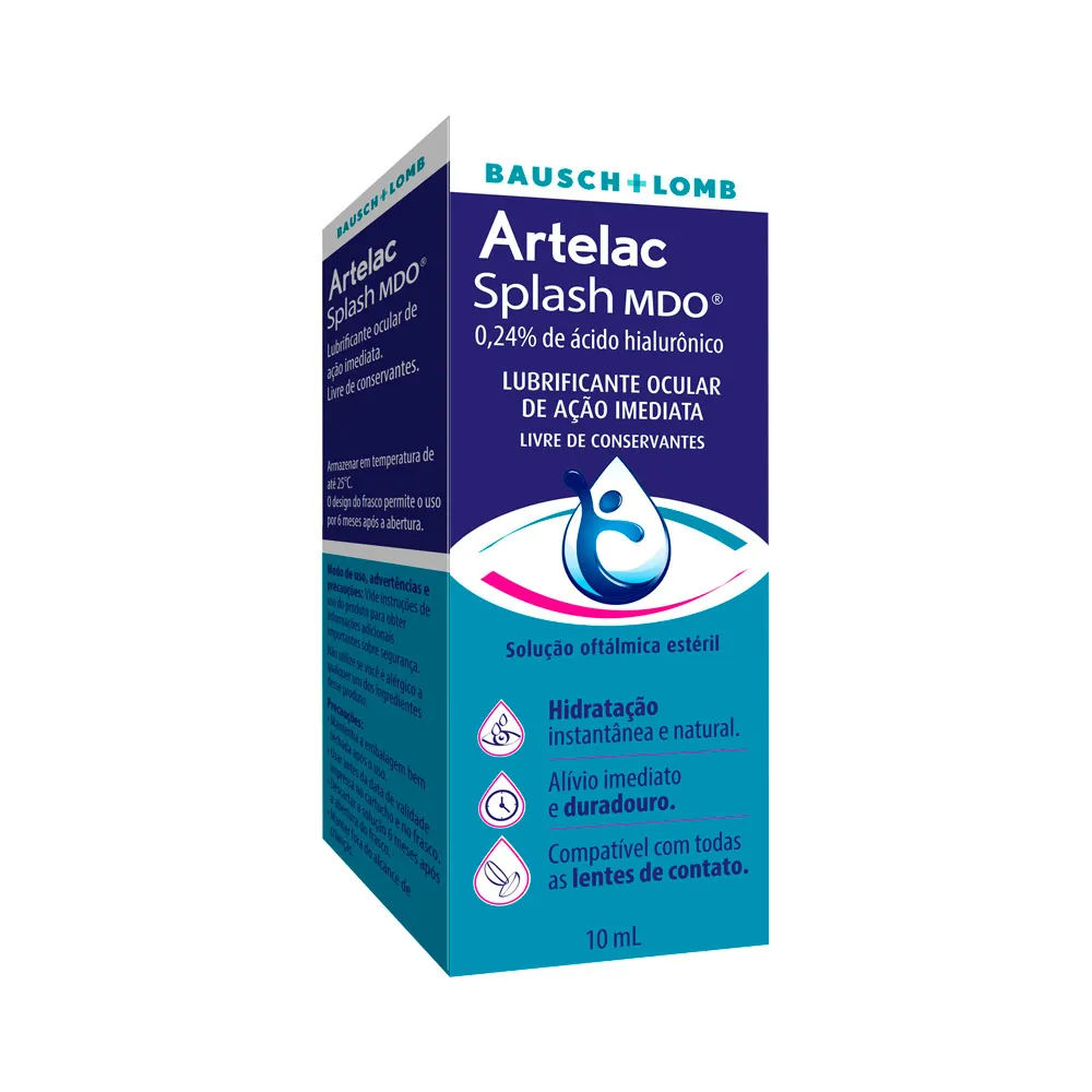 Artelac Splash Solução Oftálmica 10mL Bausch & Lomb