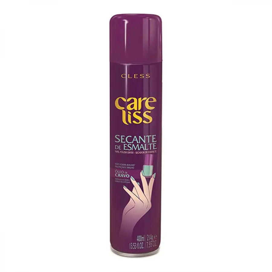 Secante De Esmalte Cless Spray Care Liss Óleo de Cravo 400Ml