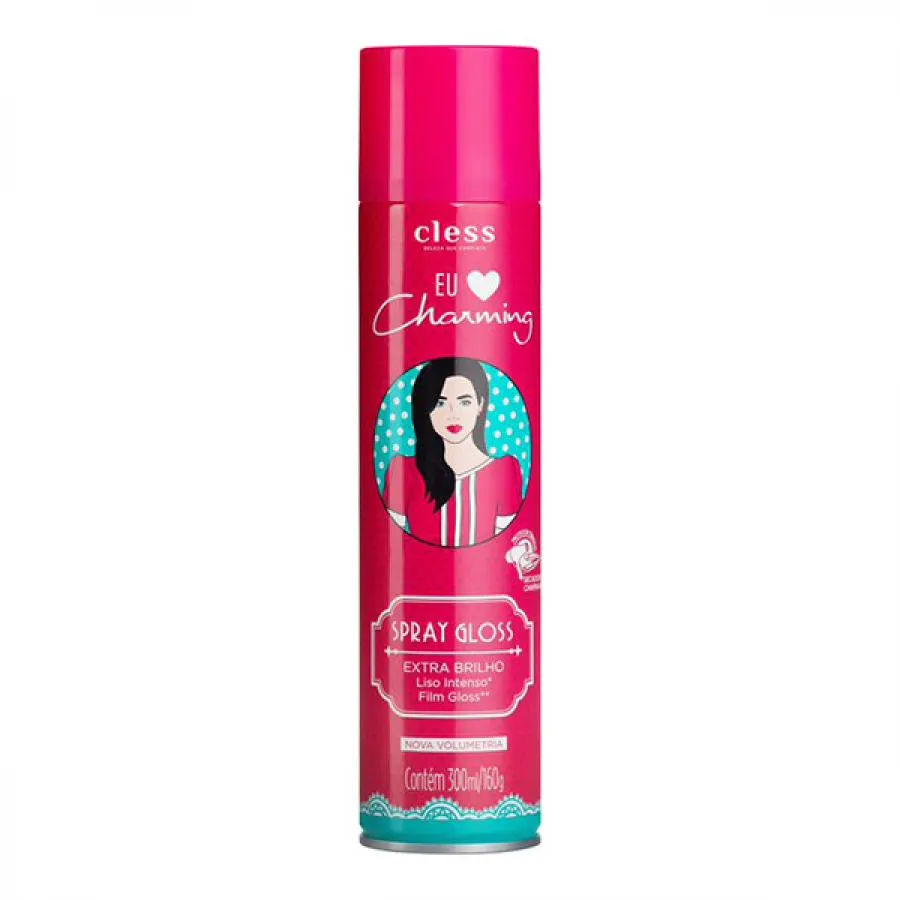 Spray Charming Gloss Extra Brilho 300ml
