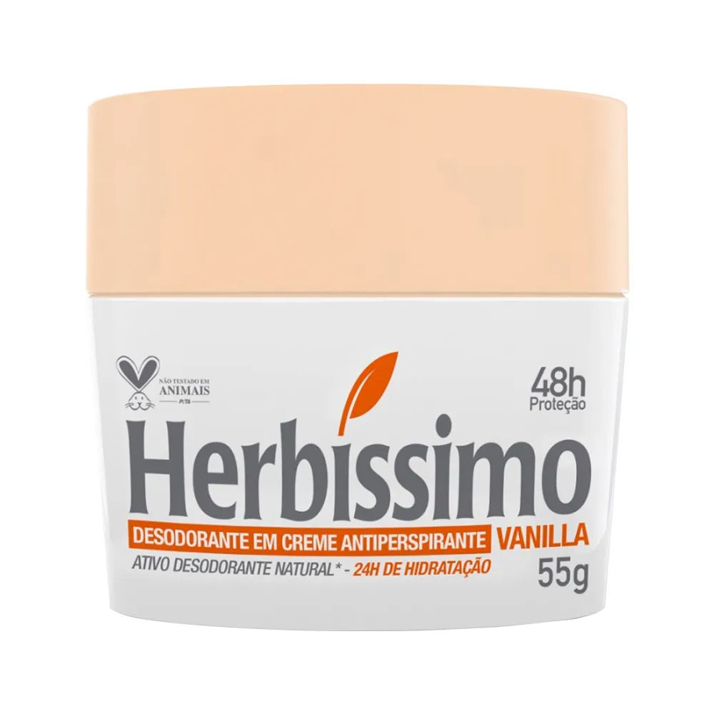 Desodorante Em Creme Herbissimo Vanilla 55gr