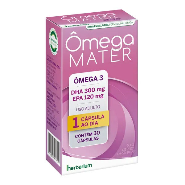 Omega Mater 1000Mg 30 Cápsulas Herbarium