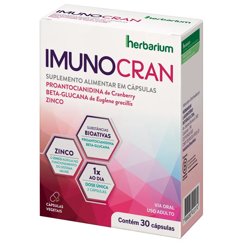 Imunocran Herbarium com 30 Cápsulas