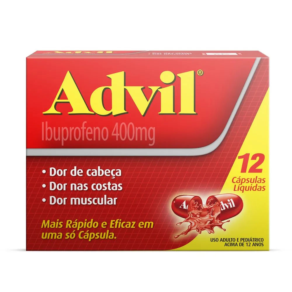 Advil 400mg 12 Cápsulas GSK