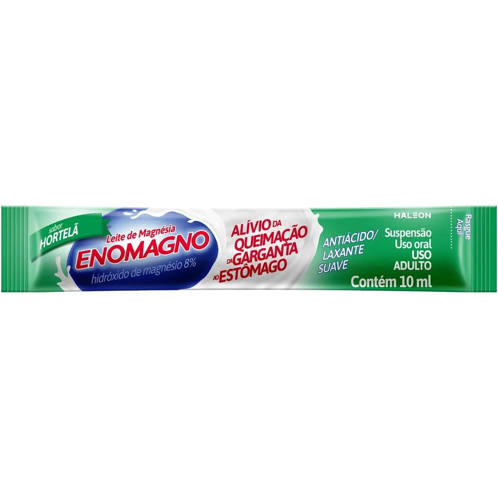 Leite de Magnésia Eno Magno Sachê Hortelã 10ml GSK