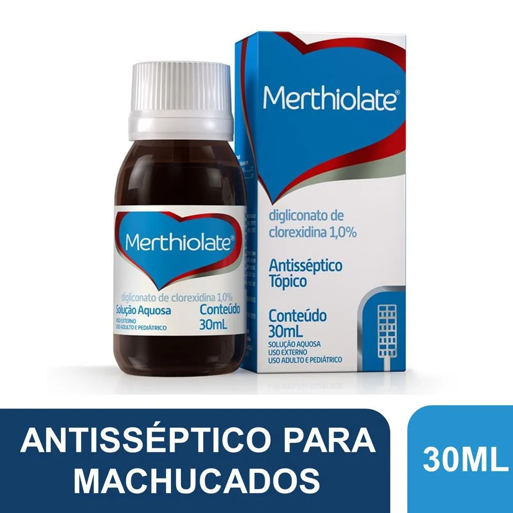 Merthiolate Incolor Antisséptico Tópico 30mL Hypera Pharma