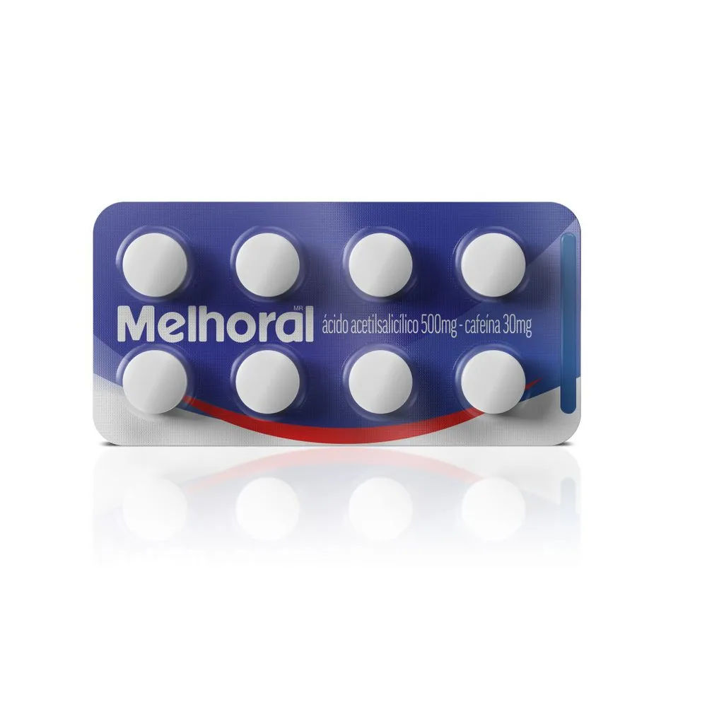 Melhoral Adulto Com 8 Comprimidos