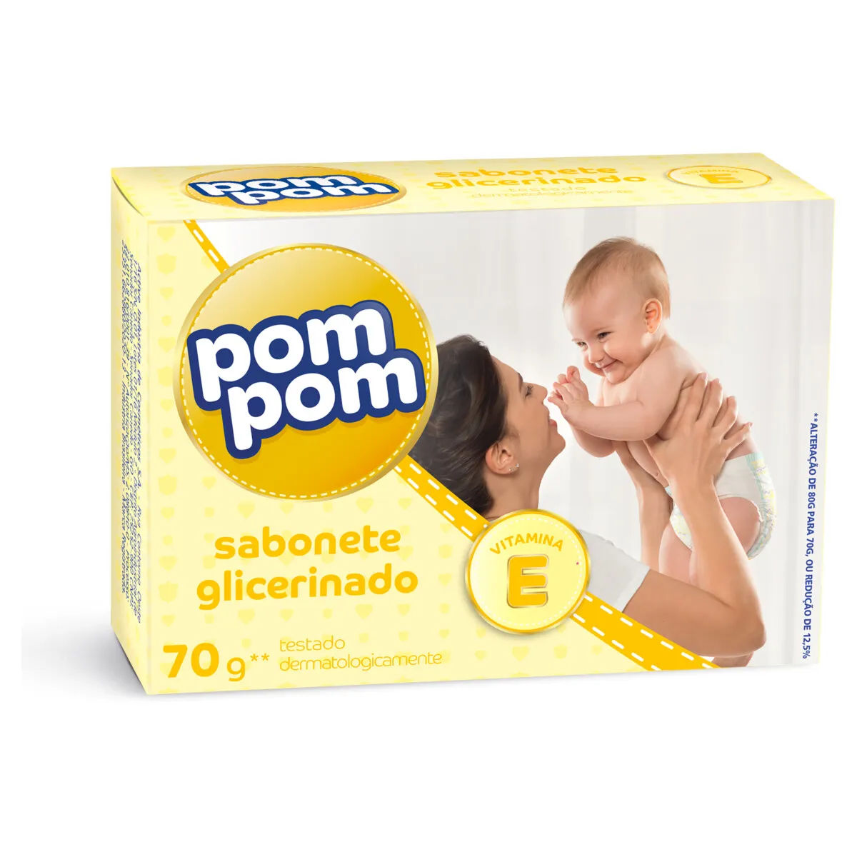 Sabonete em Barra Infantil Pom Pom Glicerinado 80g