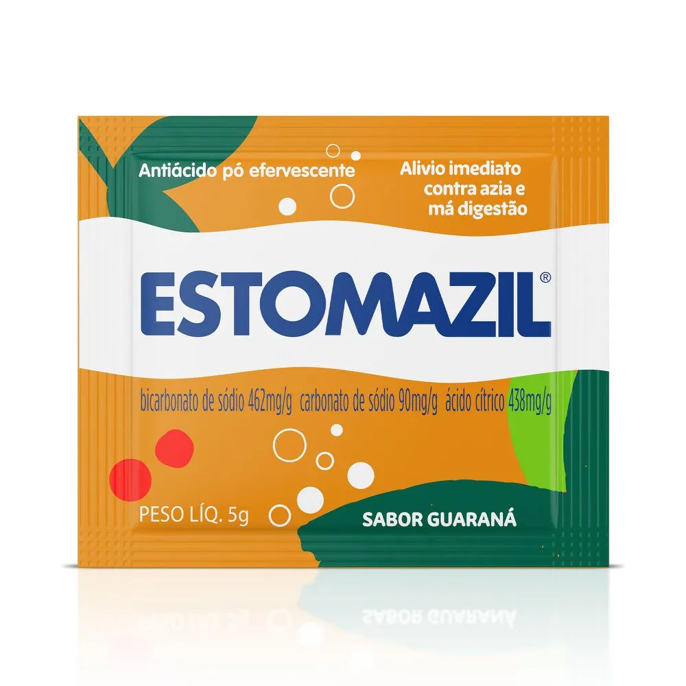 Antiácido Estomazil Pó Efervescente Guaraná Sachê 5g Hypera Pharma