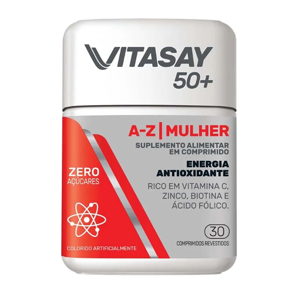 Vitasay 50+ A-z Mulher Com 30 Comprimidos Revestidos