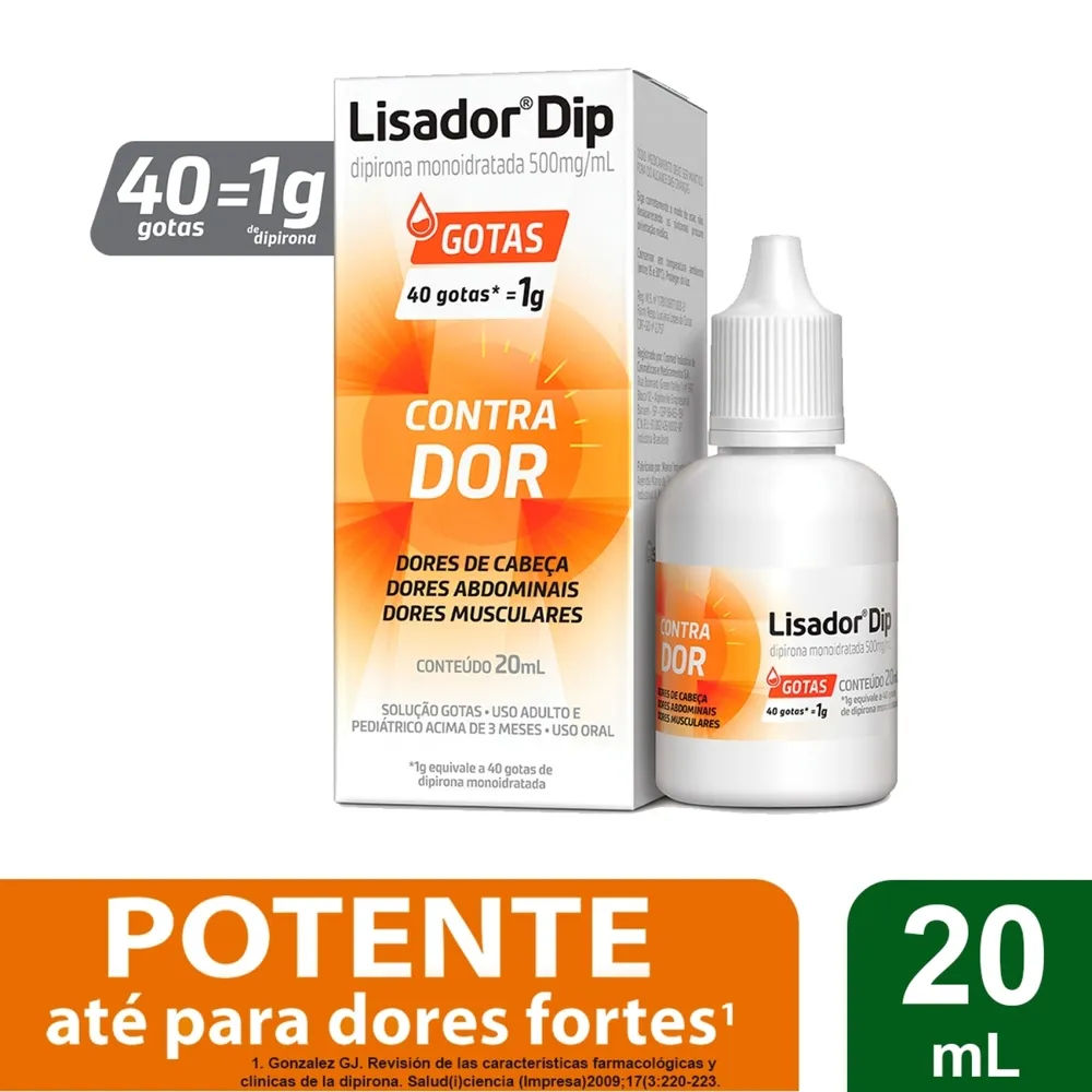 Analgésico Lisador DIP 20mL gotas Farmasa