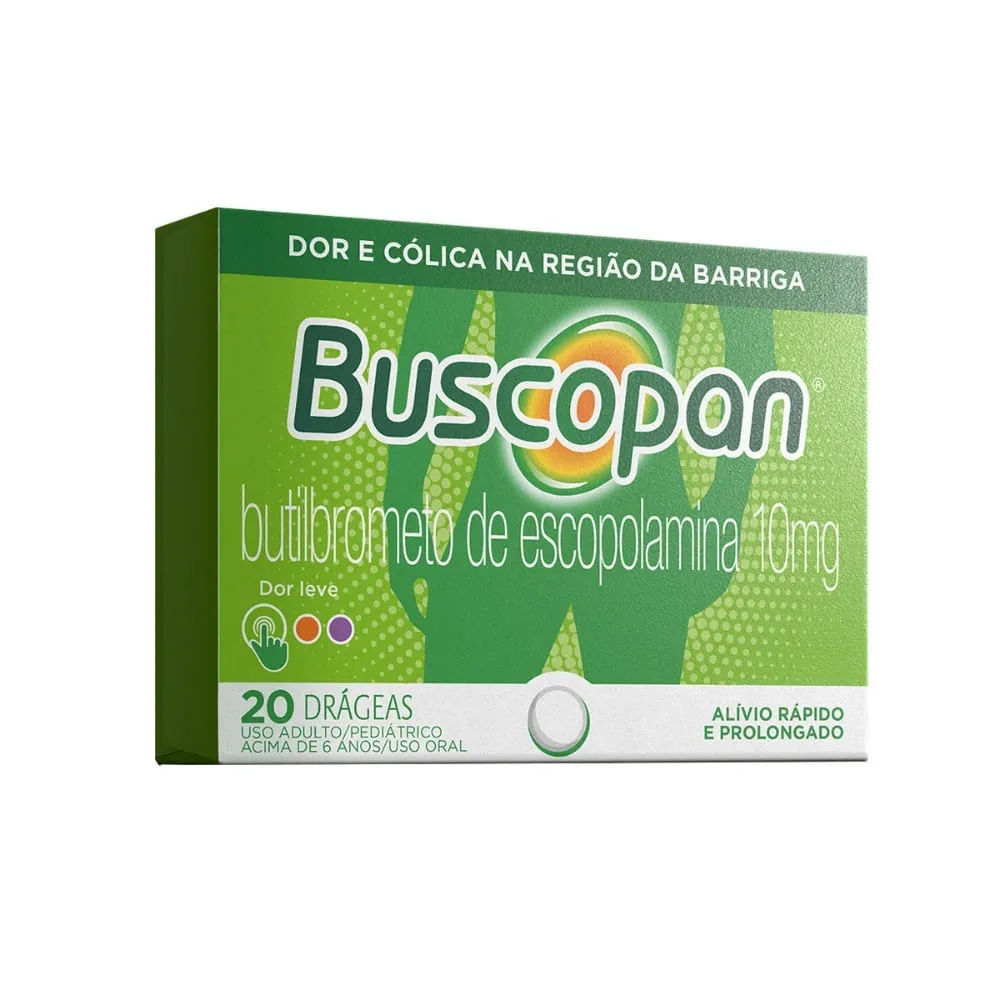 Buscopan Butilbrometo Escopolamina 20 cápsulas 10mg
