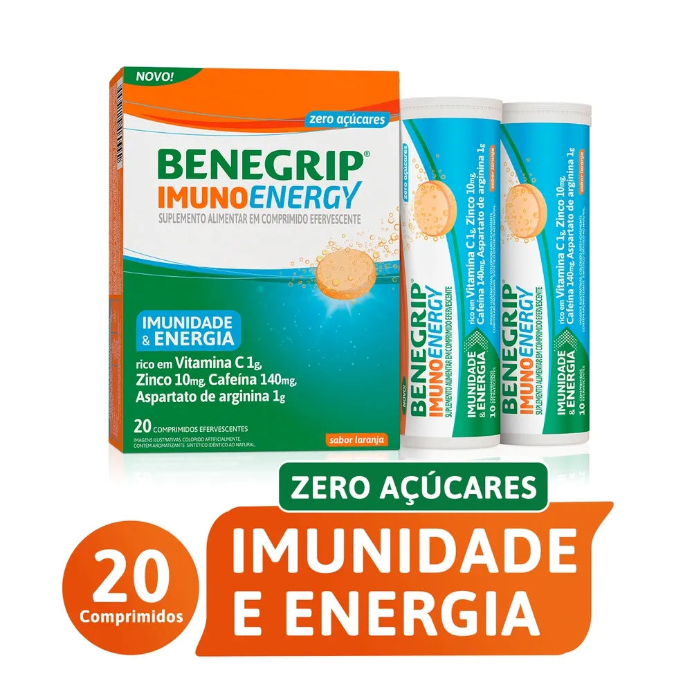 Benegrip Imuno Energy Ct 2 Tubos 10 Cpr Efervescentes