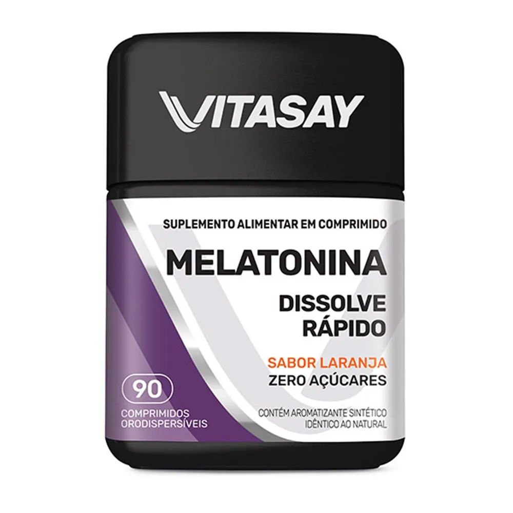 Vitasay Melatonina Laranja 90 Comprimidos Hypera
