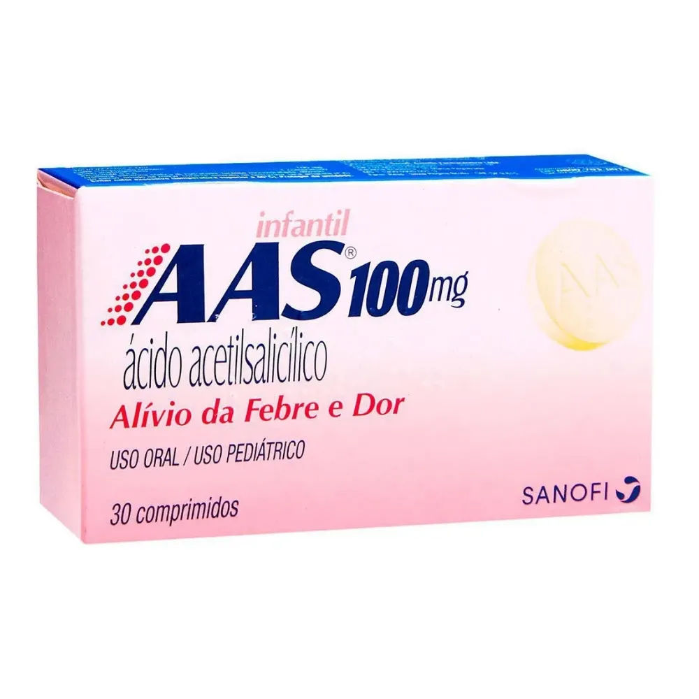 AAS Infantil 100mg 30 Comprimidos