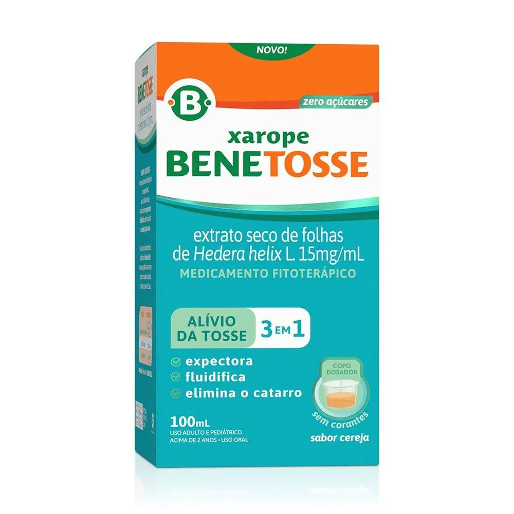 Xarope Benetosse Hedera 100ml Sabor Cereja Hypera Pharma