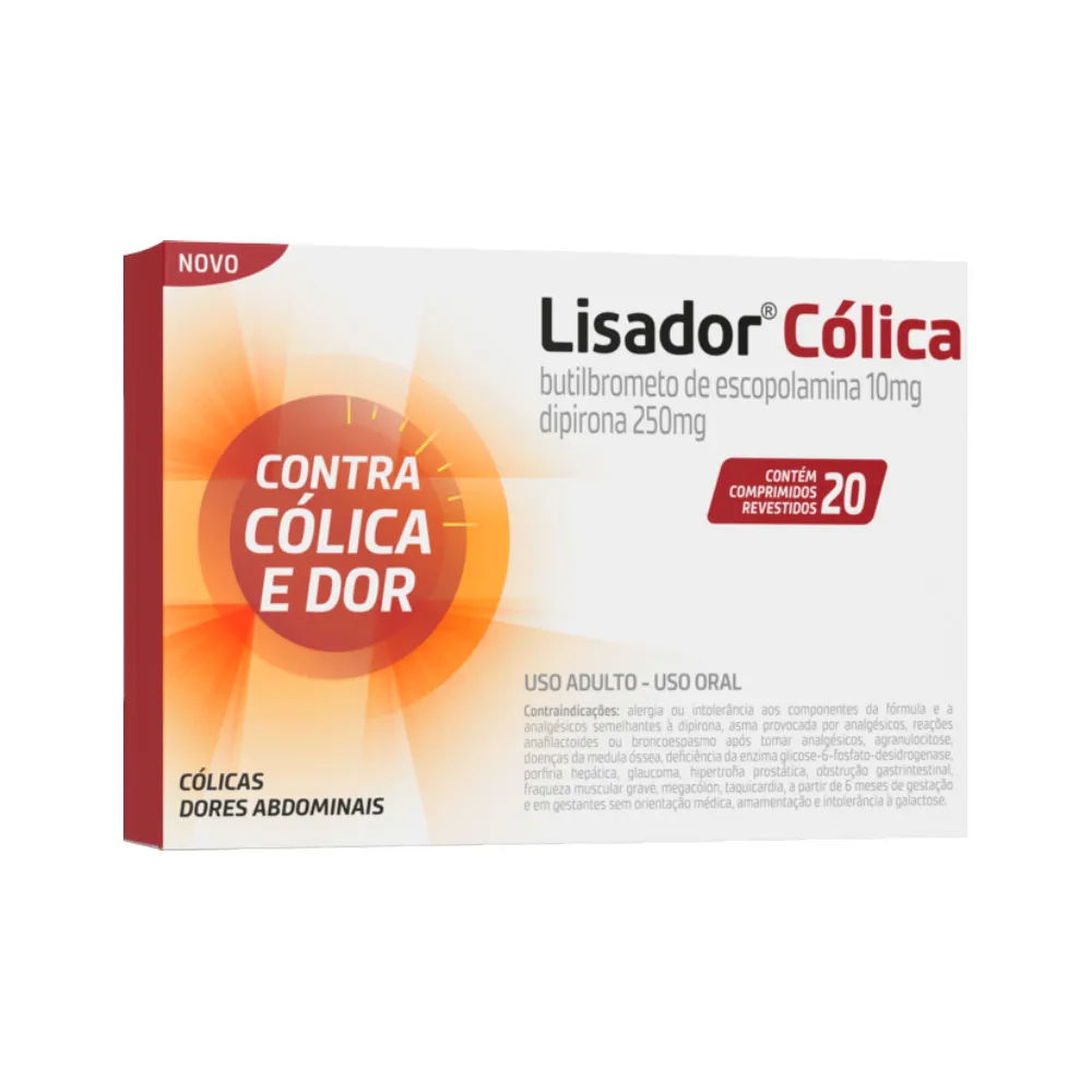 Lisador Cólica 20 Comprimidos Revestidos Hypera