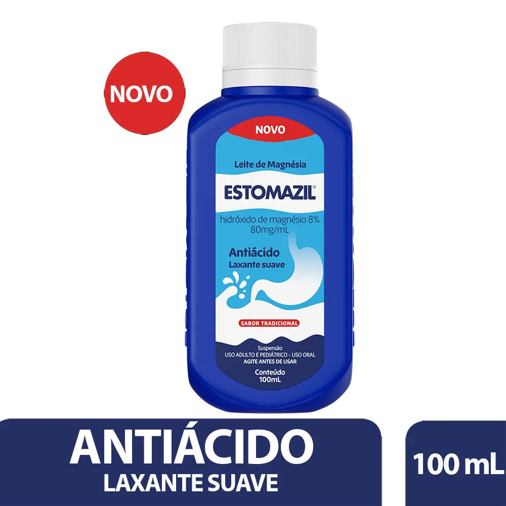 Leite De Magnésia Estomazil Tradicional 100ml Hypera Pharma