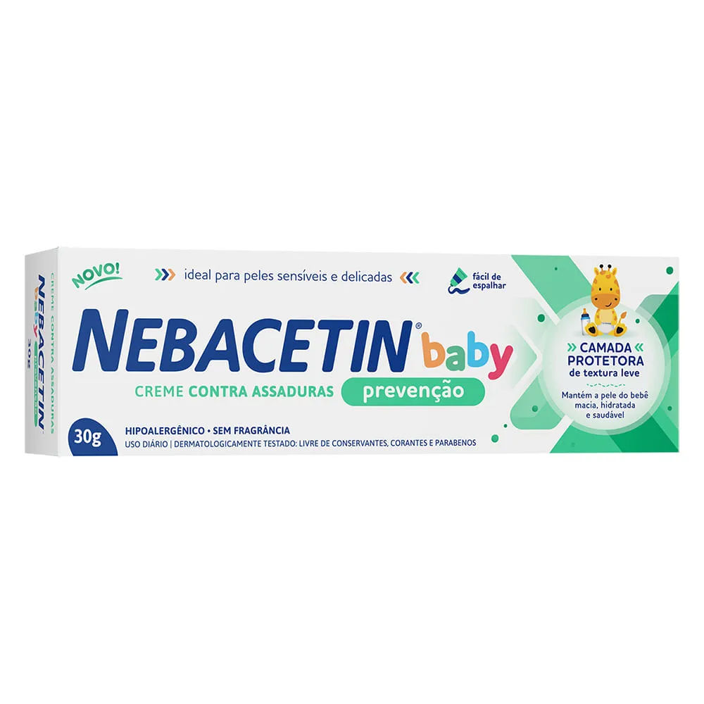 Creme Antiassaduras Nebacetin Baby Prevenção 30g Hypera Pharma