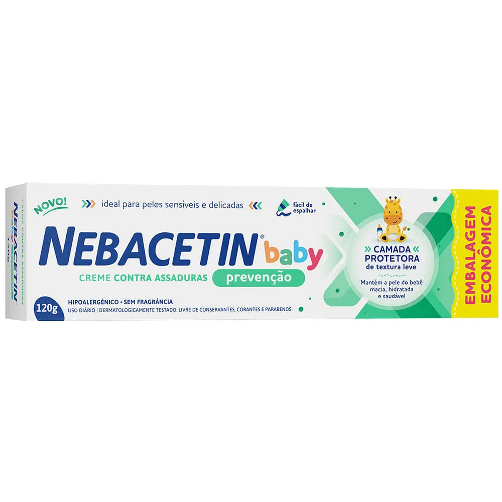 Creme Antiassaduras Nebacetin Baby Prevenção 120g Hypera Pharma