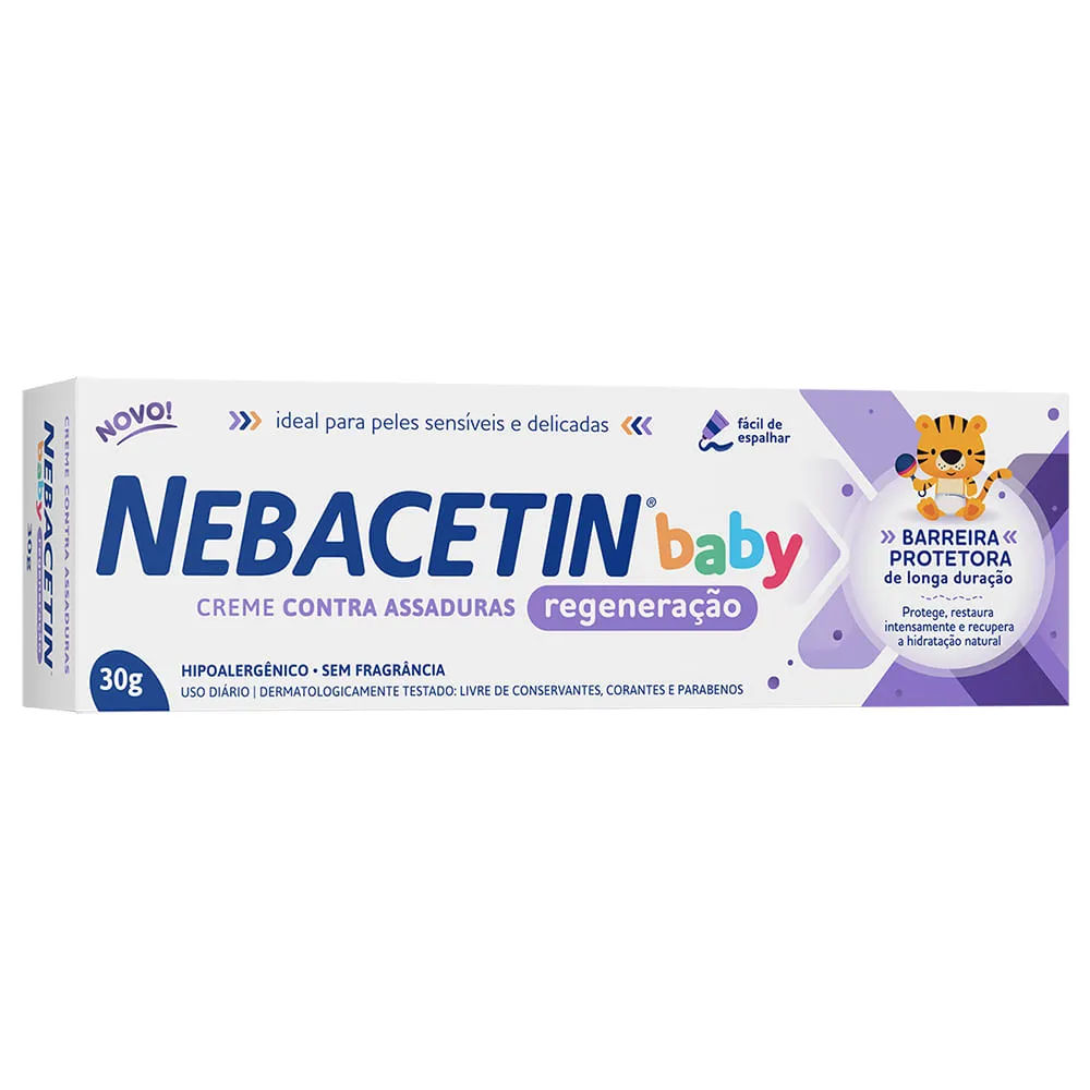 Creme Antiassaduras Nebacetin Baby Regeneração 30g Hypera Pharma