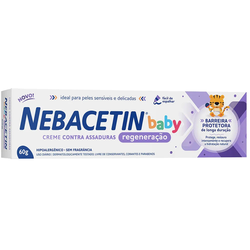Creme Antiassaduras Nebacetin Baby Regeneração 60g
