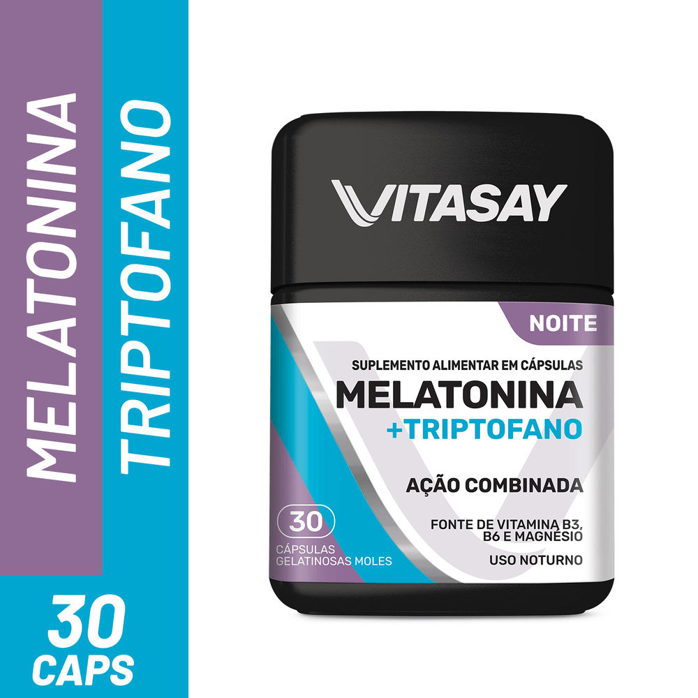 Vitasay Melatonina +triptofano Com 30 Capsulas