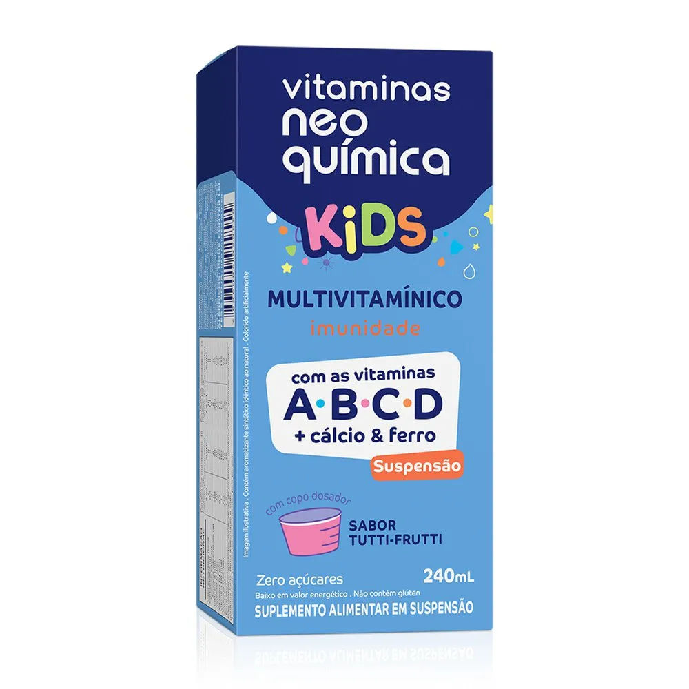 Multivitaminico Neo Quimica Kids 240ml Suspensao Oral Tutti Frutti